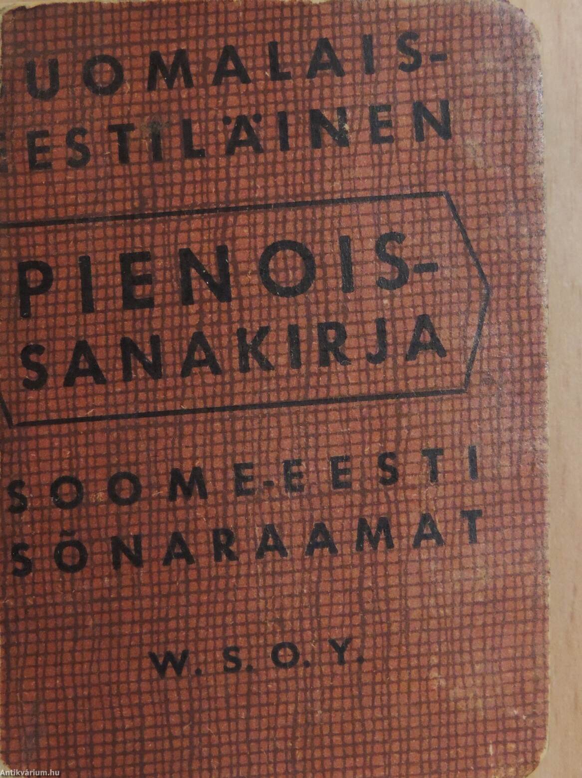 Leeni Vesterinen: Soome-eesti miniatuur-sönaraamat (minikönyv) (Werner  Söderström Osaühisus, 1944) 