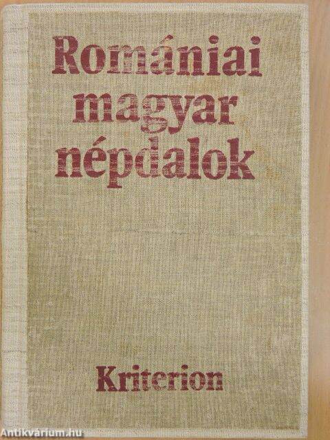 Faragó József Romániai Magyar Népdalok Kriterion Könyvkiadó 1974 Antikvariumhu 8641