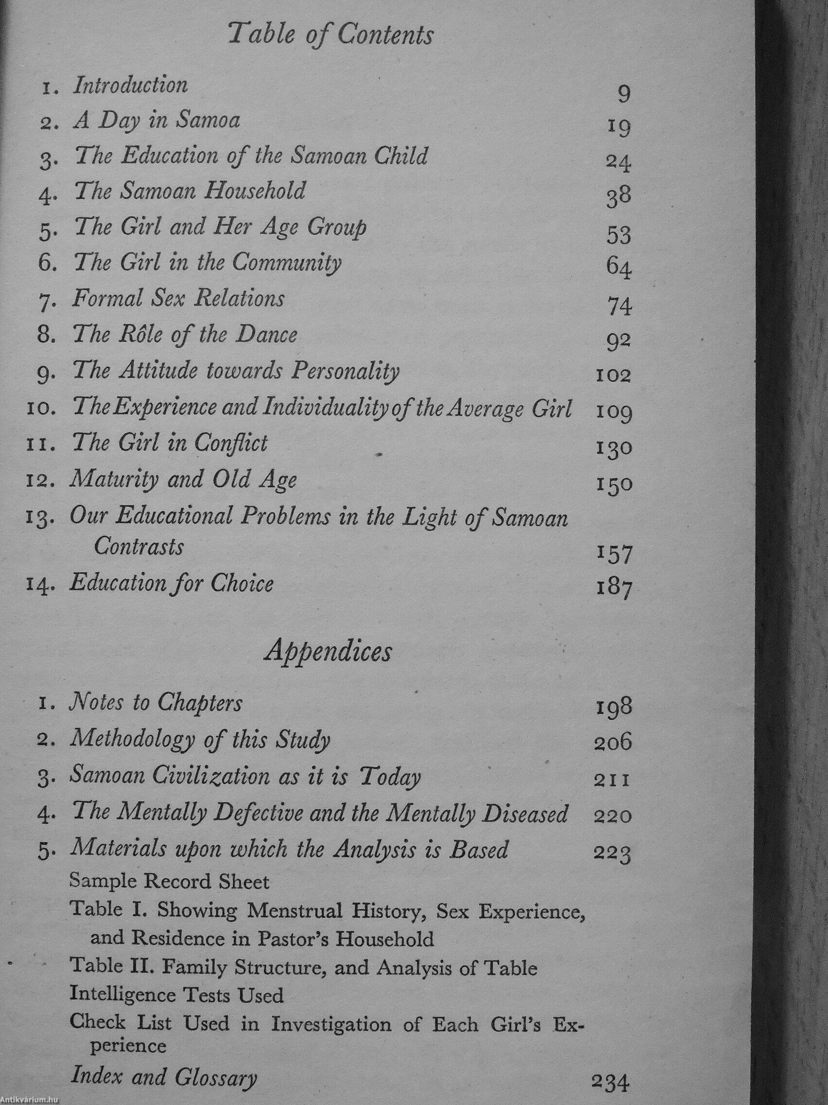 Coming of Age in Samoa by Margaret Mead