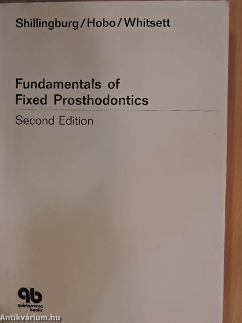 fundamentals of fixed prosthodontics by shillingburg