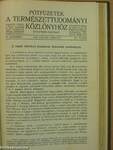 Természettudományi Közlöny 1936. január-december/Pótfüzetek a Természettudományi Közlönyhöz 1936. január-december