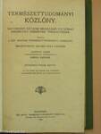 Természettudományi Közlöny 1920. január-december/Pótfüzetek a Termézettudományi Közlönyhöz 1920. január-december