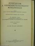 Természettudományi Közlöny 1933. január-december/Pótfüzetek a Természettudományi Közlönyhöz 1933. január-december