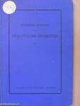 Einführung in die analytische Geometrie und Algebra I-II.