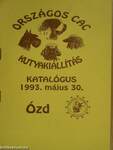 Országos CAC Kutyakiállítás katalógus 1993. május 30.