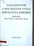 Tanulmányok a mai magyar nyelv szövegtana köréből