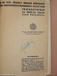 A M. Kir. József Nádor Műszaki és Gazdaságtudományi Egyetem Tájékoztatója az 1940/41. tanév első félévére