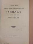 A Magyar Királyi Ferencz József-Tudományegyetem tanrendje az 1926-27. tanév második felére