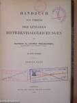Handbuch der Theorie der linearen Differentialgleichungen in Zwei Band I-III.