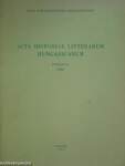 Acta Historiae Litterarum Hungaricarum Tomus II.