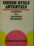 Idegen nyelv-anyanyelv