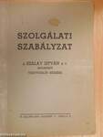 Szolgálati szabályzat