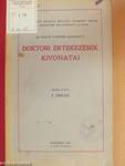 A Budapesti Királyi Pázmány Péter Tud. Egyetem Bölcsészeti Karán az 1925/26-ik tanévben elfogadott doktori értekezések kivonatai