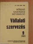 Vállalati szervezés 1983/9.