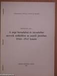 A népi forradalmi és társadalmi szervek működése az aszódi járásban 1944-1947 között