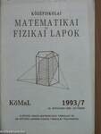 Középiskolai matematikai és fizikai lapok 1993. október