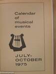 Hungarian Musical Guide No. X./Calendar of musical events July-October 1975