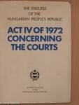 Act IV of 1972 Concerning the Courts