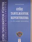 Győri tanulmányok repertoriuma a 11-25. számú kötetekhez