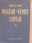 Magyar-német szótár II. (töredék)