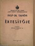 Szeged Sz. Kir. Város "Liszt Ferenc" Zeneiskolájának 1937-38. tanévi értesítője