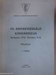 VII. Anyagvizsgáló Kongresszus I.