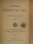 Magyarországi Rendeletek Tára 1899. I.