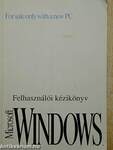 Felhasználói kézikönyv - Microsoft Windows operációs rendszer 3.1-es verzió