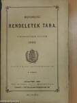 Magyarországi rendeletek tára 1882. V.