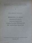 Materialien zu einem onomasiologisch-semasiologischen vergleichenden Wörterbuch der uralischen Sprachen