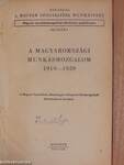 A magyarországi munkásmozgalom 1919-1929