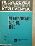 Mezőgazdasági adatok 1970/3.