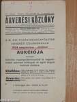 Árverési Közlöny 1934. szeptember