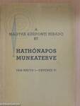 A Magyar Központi Hiradó Rt. hathónapos munkaterve