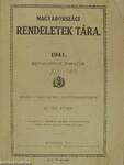 Magyarországi rendeletek tára 1941. XI-XII.