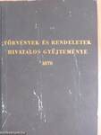 Törvények és rendeletek hivatalos gyűjteménye 1970