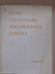 Hangfelvételek bibliográfiai leírása