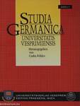 Studia Germanica Universitatis Vesprimiensis 2001/1