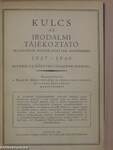 Kulcs az Irodalmi Tájékoztató válogatott magyar könyvek jegyzékéhez 1937-1940/Irodalmi tájékoztató válogatott magyar könyvek jegyzéke 1937-1940