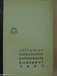 Villamos Hőtechnikai Konferencia 1961