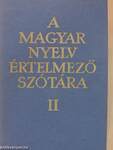 A magyar nyelv értelmező szótára II. (töredék)