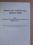 Gesetz Nr. LXXVII des Jahres 1993 über die Rechte der nationalen und ethnischen Minderheiten