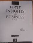 First Insights into Business - Teacher's Book