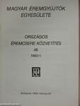 Magyar Éremgyűjtők Egyesülete Országos éremcsere közvetítés 1983/1