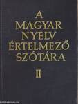 A magyar nyelv értelmező szótára II. (töredék)