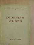 Közgyűlési jelentés 1946-1947-1948