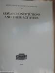 Research institutions and their activities
