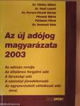 Az új adójog magyarázata 2003