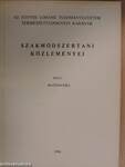 Az Eötvös Loránd Tudományegyetem Természettudományi Karának szakmódszertani közleményei XVI/1.