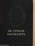 Sík Sándor emlékezete